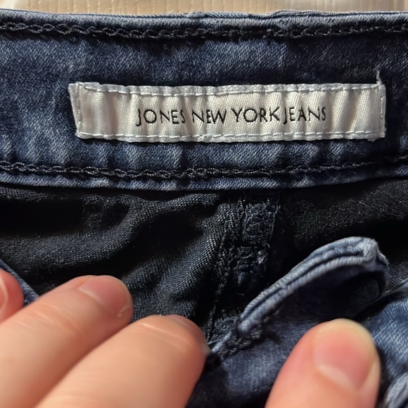 Women's Jones New York Slimming Jeans Gramercy Curvy Dark Blue Size 8 - Picture 6 of 9